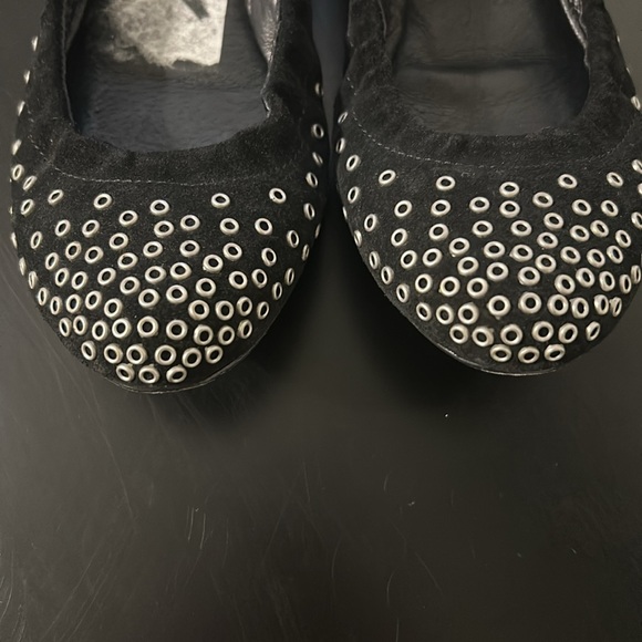 See by Chloe studded grommet ballet flats shoes 35.5 5.5 eyelet - Picture 2 of 8